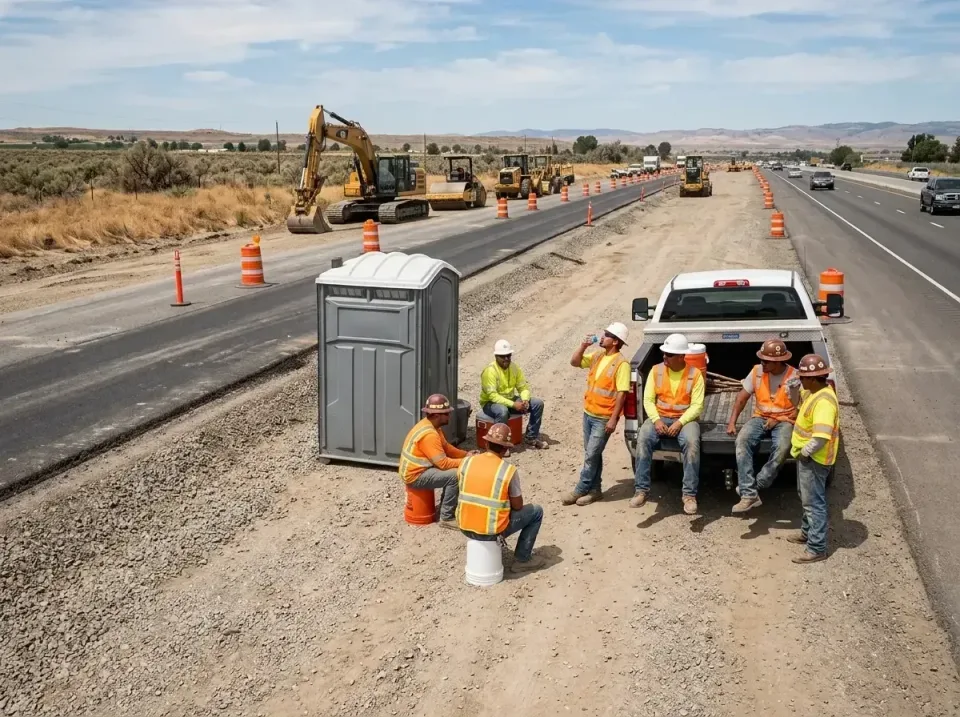 highway-road-construction-crew-007 — frequently asked questions, Porta Potty and Restroom Rentals in Ellinwood, KS